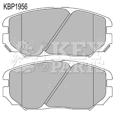 KEY PARTS Комплект тормозных колодок, дисковый тормоз KBP1956